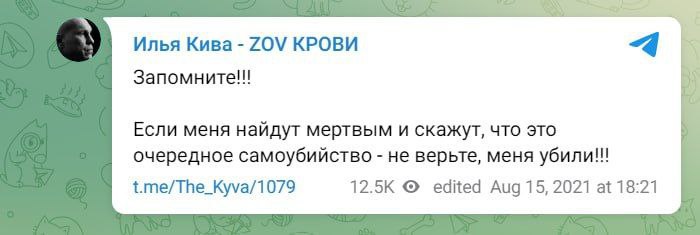 ГУР Украины официально подтвердило участие в убийстве Ильи Кивы