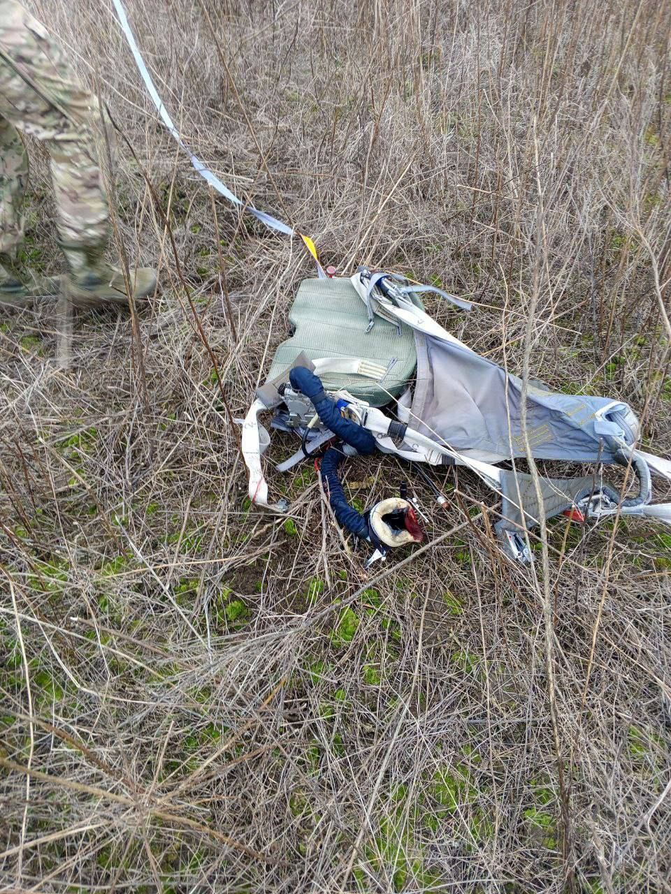 По сбитому бомбардировщику Су-34 ВКС РФ в Херсонской области