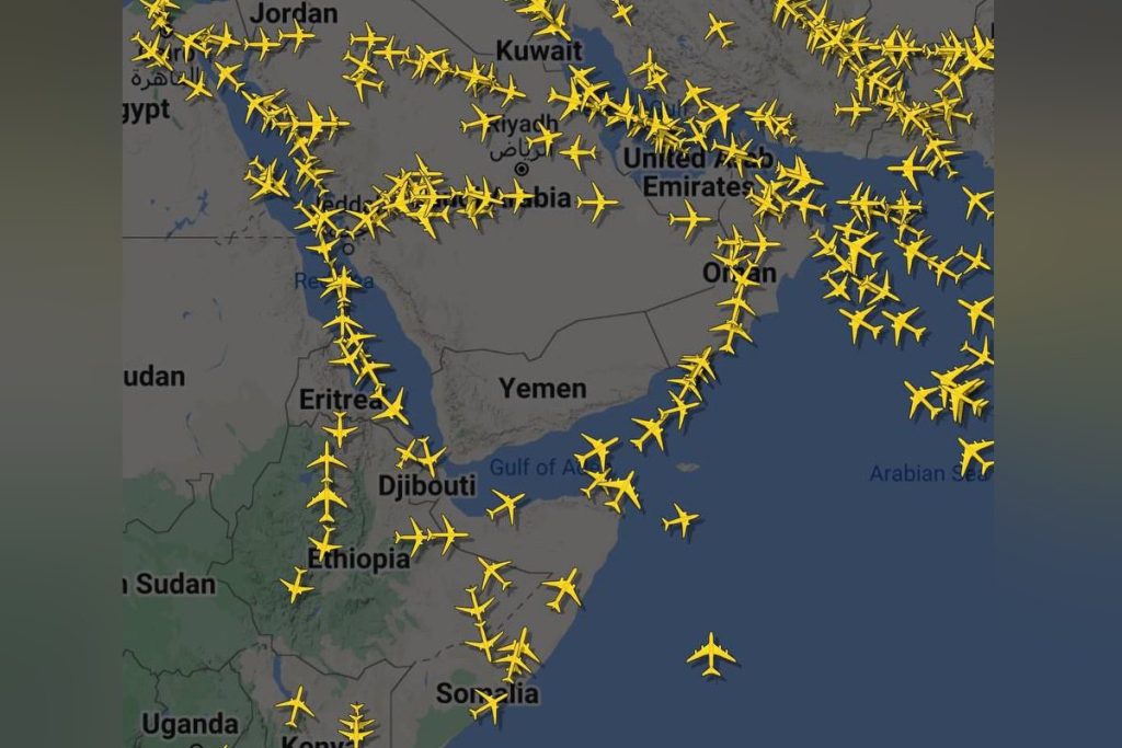 Небо над Йеменом резко опустело