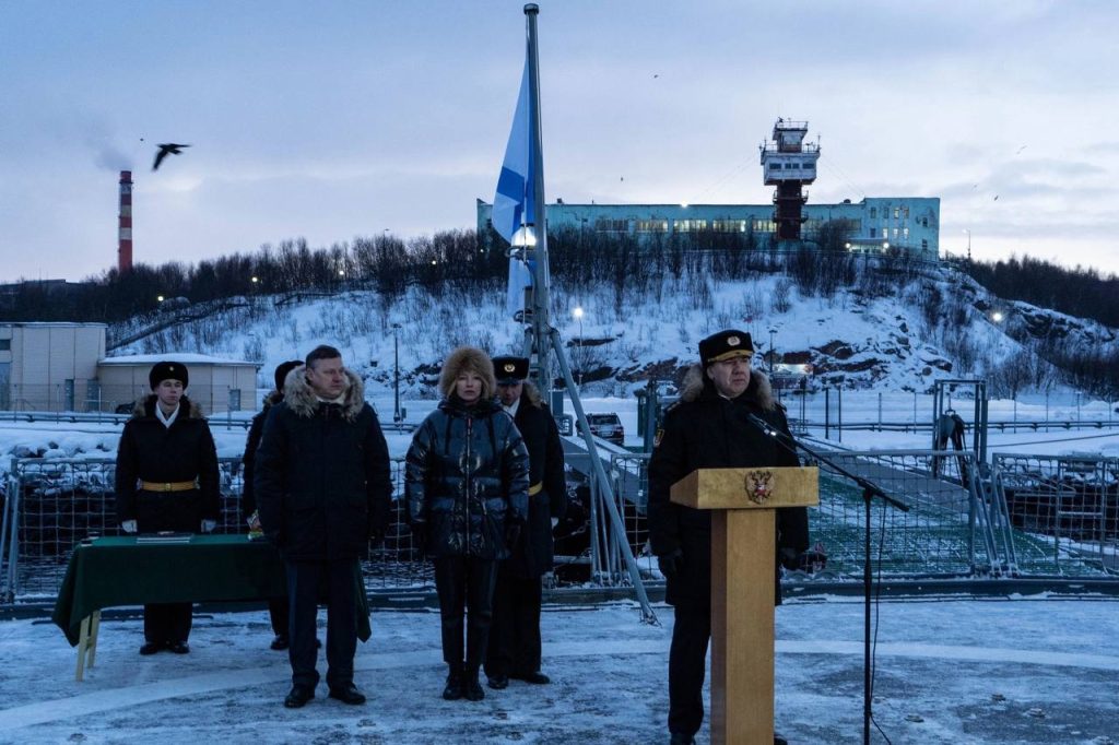 Новейший фрегат проекта 22350 «Адмирал Головко» прибыл в пункт постоянного базирования в г. Североморске