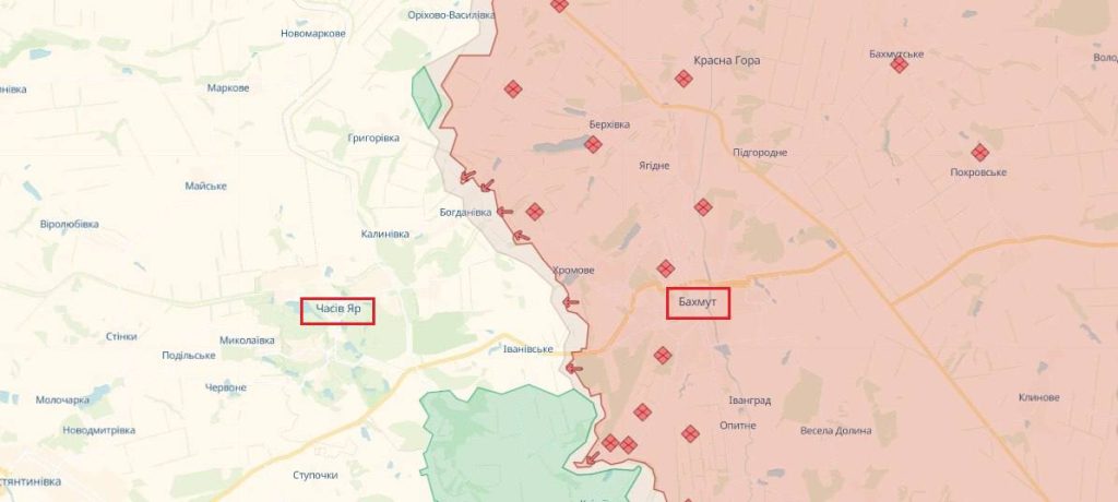 Группировка из 80000 военных усиливает атаки, наступая у Артёмовска, стремясь "продавить" ВСУ в направлении Часового Яра