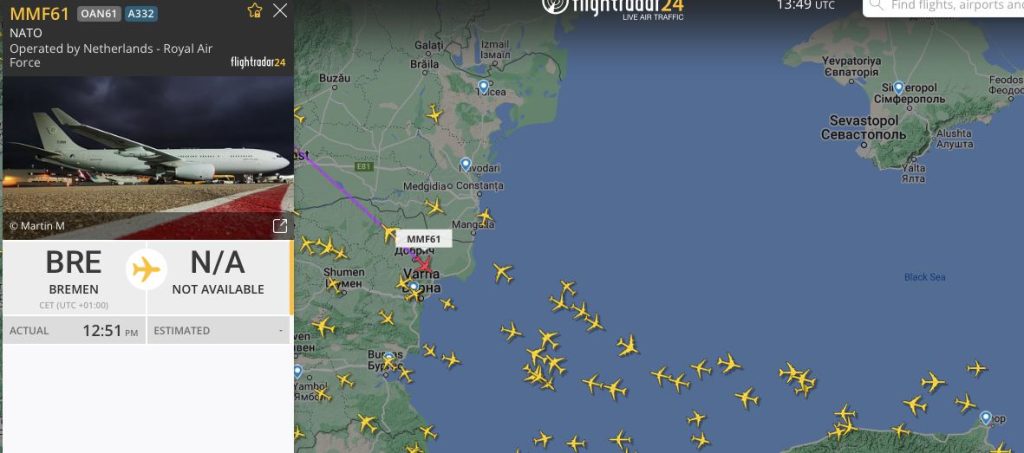 В Черном море замечены самолеты-разведчики НАТО