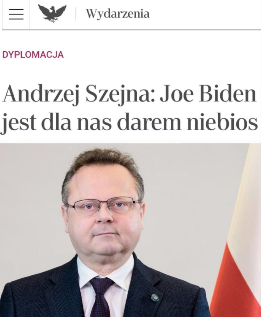 В Польше назвали Байдена «даром божьим»