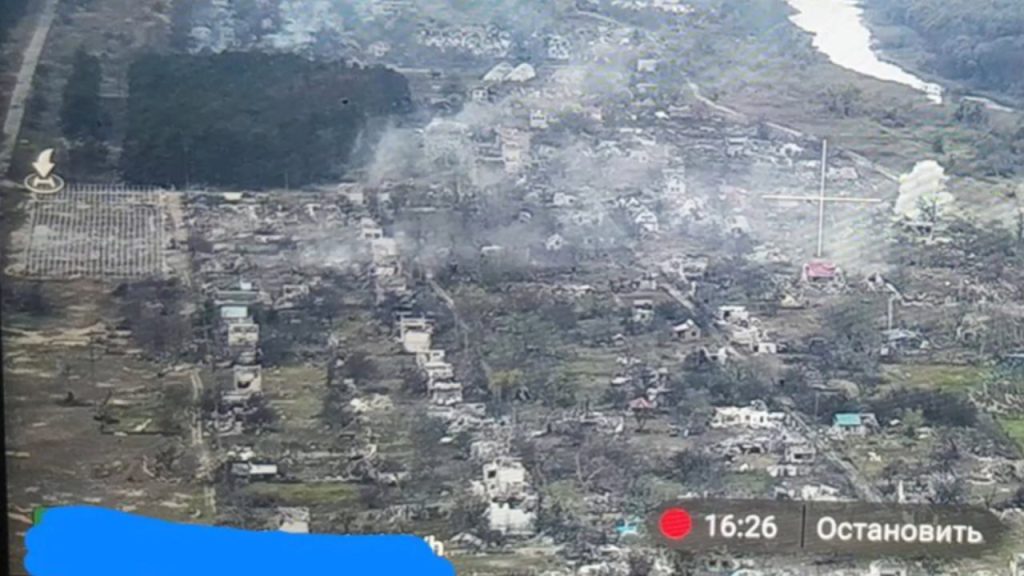 Сравнение Крынок в начале высадки украинских морпехов и через несколько месяцев после