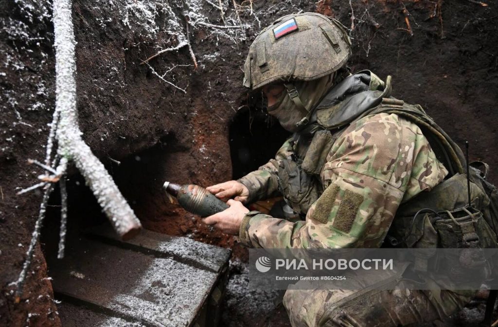 Боевая работа бойцов 200-й отдельной мотострелковой бригады Северного флота на северном фланге Артемовска (Бахмута)