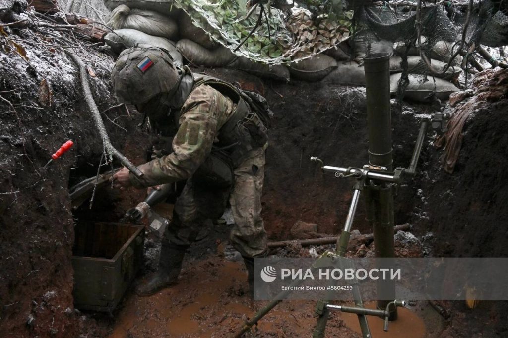 Боевая работа бойцов 200-й отдельной мотострелковой бригады Северного флота на северном фланге Артемовска (Бахмута)