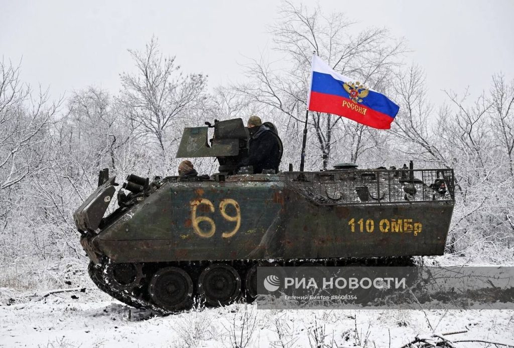 Трофейный БТР YPR-765 ВСУ, захваченный бойцами 200-й мотострелковой бригады Северного флота на Бахмутском направлении