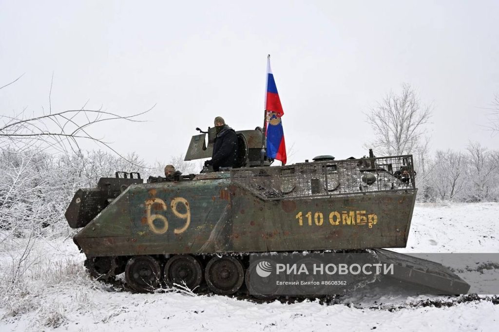 Трофейный БТР YPR-765 ВСУ, захваченный бойцами 200-й мотострелковой бригады Северного флота на Бахмутском направлении