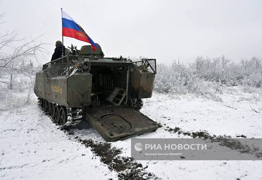 Трофейный БТР YPR-765 ВСУ, захваченный бойцами 200-й мотострелковой бригады Северного флота на Бахмутском направлении