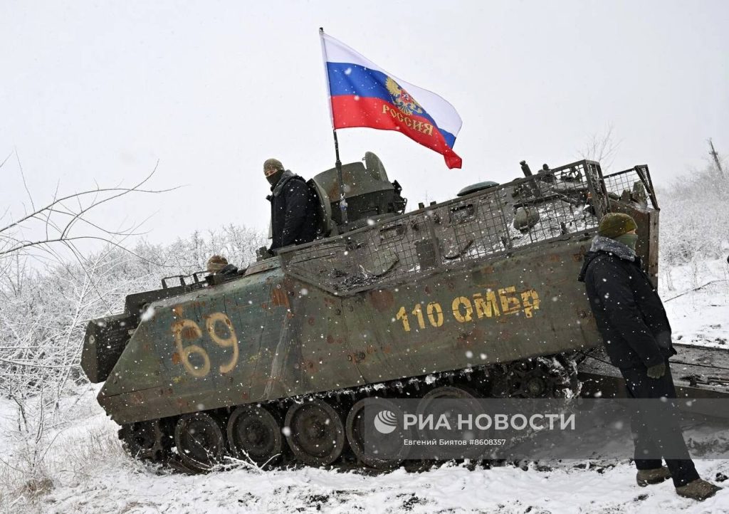 Трофейный БТР YPR-765 ВСУ, захваченный бойцами 200-й мотострелковой бригады Северного флота на Бахмутском направлении