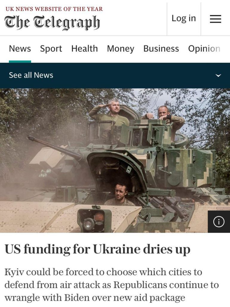 Telegraph: украинская ПВО не сможет отбить все российские удары этой зимой