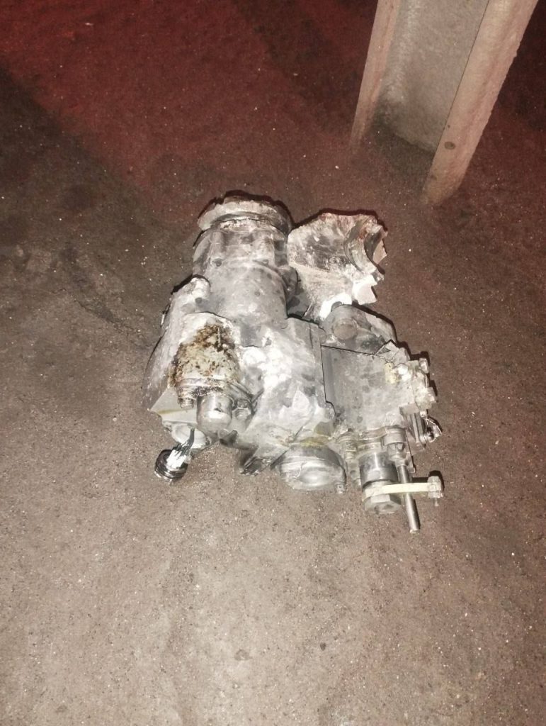 Обломки сбитых ракет на территории Белгорода