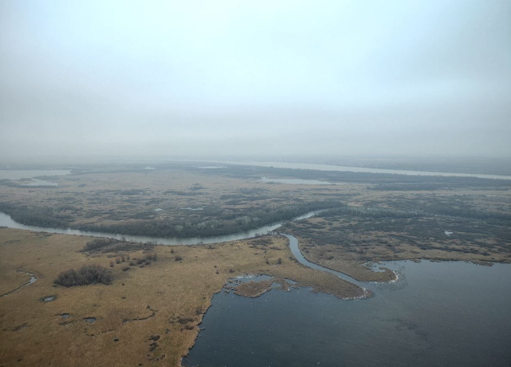 Херсонское направление, железнодорожный мост, раннее январское утро