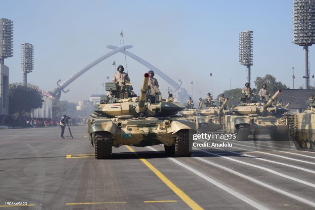 Кадры с парада в честь 103-й годовщины создания иракской армии, проведенного 6 января 2024 года в Багдаде