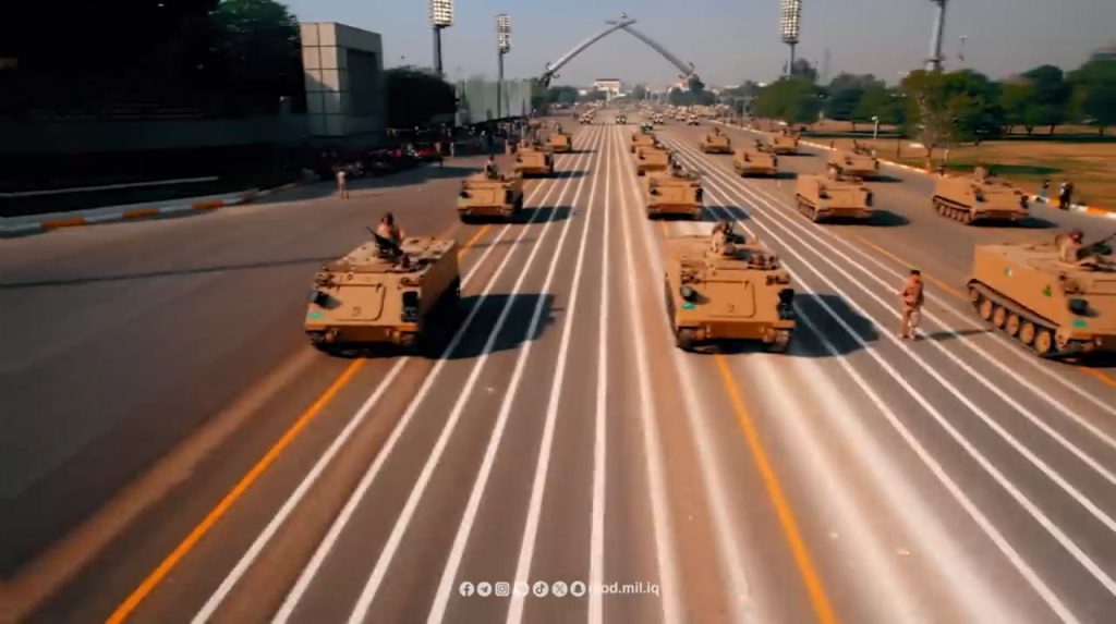 Кадры с парада в честь 103-й годовщины создания иракской армии, проведенного 6 января 2024 года в Багдаде