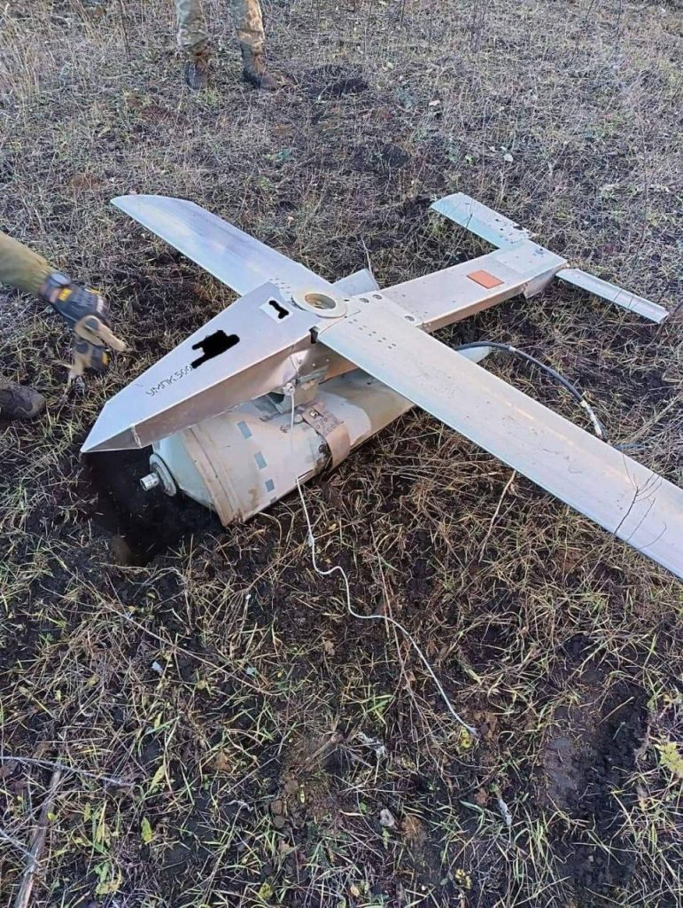 Отработавшая кассетная РБК-500 с УМПК, найденная украинскими солдатами