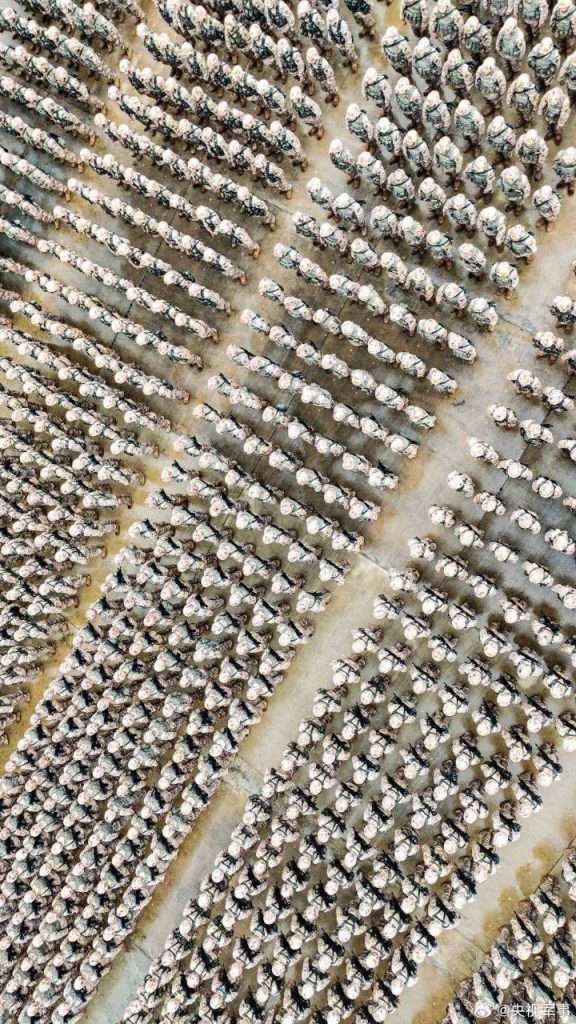 Фотографии, опубликованные китайской армией