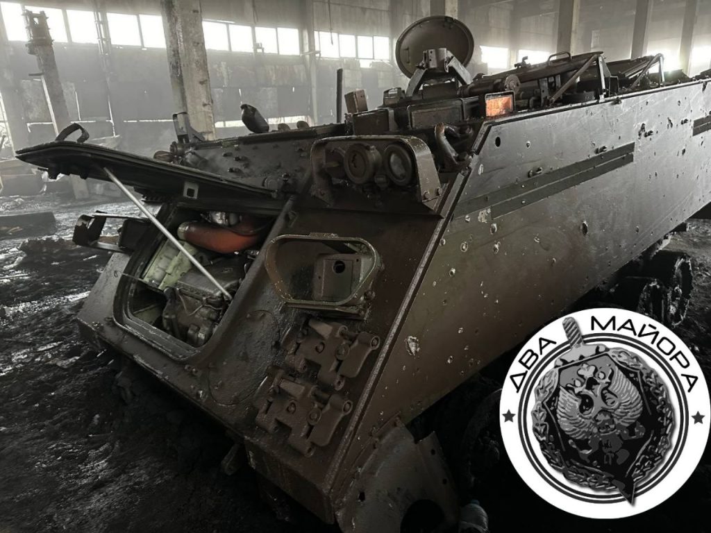 Где-то на просторах фронта наши затрофеили одну из модификаций американского БТР М113