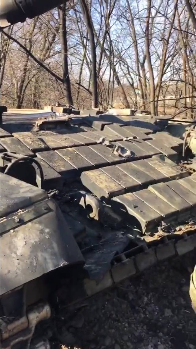 Т-72Б - уничтожен