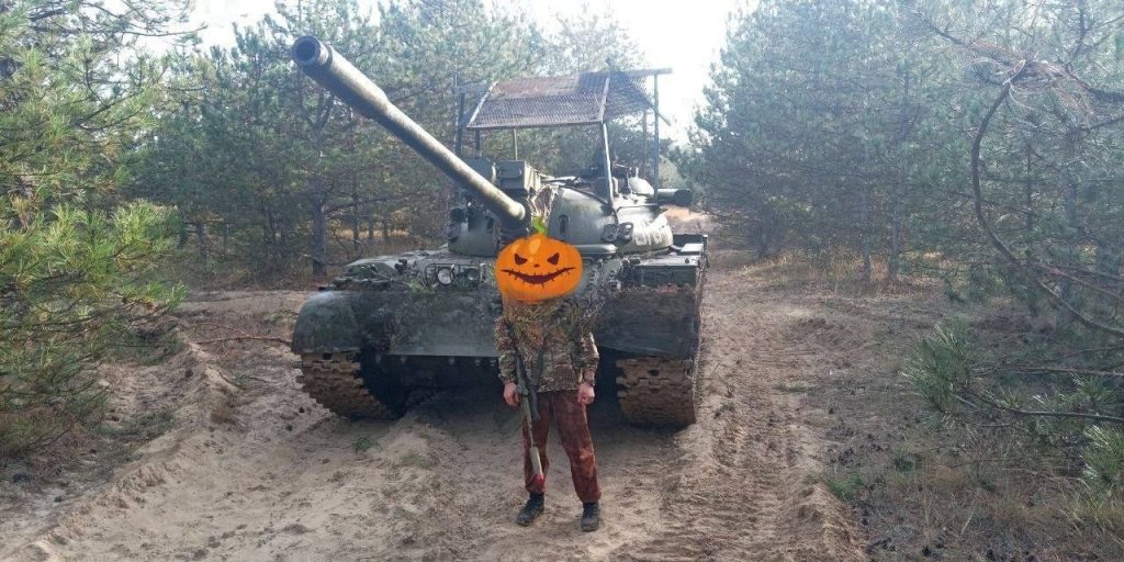 Российский Т-55А обр. 1981 г. с лазерным дальномером КТД-1