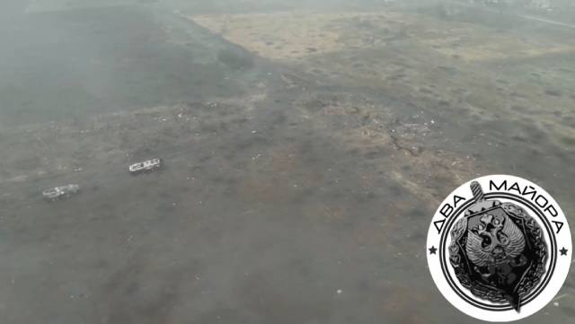 БМП-1 - уничтожена. Южнее с. Новопрокоповка в Запорожской области