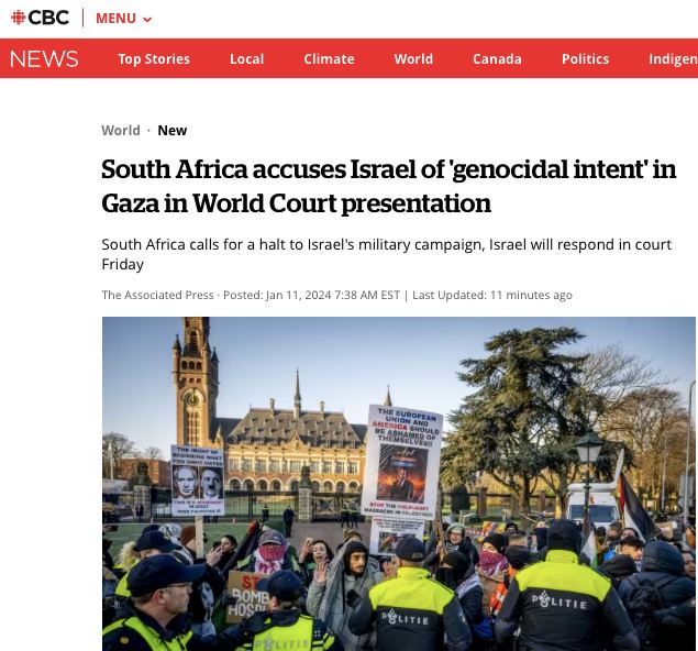 В Гааге стартовало рассмотрение по иску ЮАР против Израиля