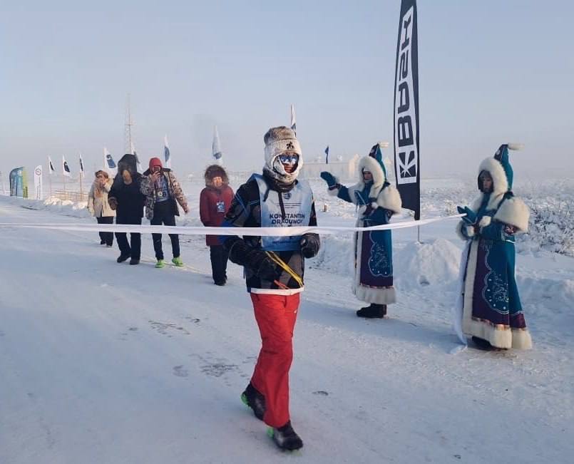 В Якутии в -55 °С прошёл беговой марафон на 42км