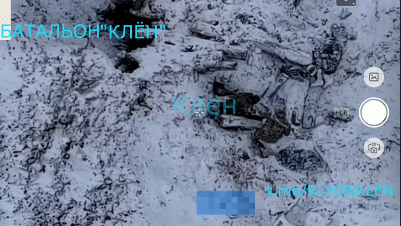 Процесс выкуривания украинских солдат из блиндажа штурмовой группой российских десантников