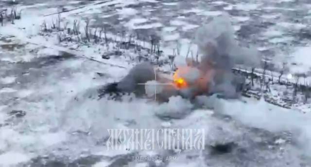 Т-64БВ - уничтожен. Донецкая область