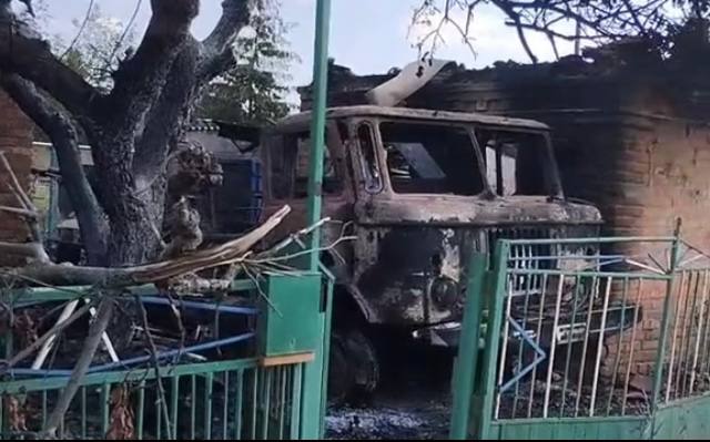 ГАЗ-66 - уничтожен, лето 2023