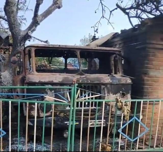 ГАЗ-66 - уничтожен, лето 2023