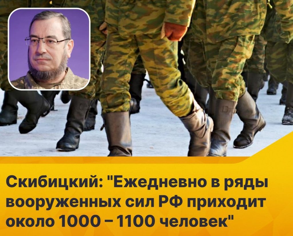 У россиян есть мотивация, ежедневно в ряды армии России вступают 1000 – 1100 человек, – Главное управление разведки ВСУ