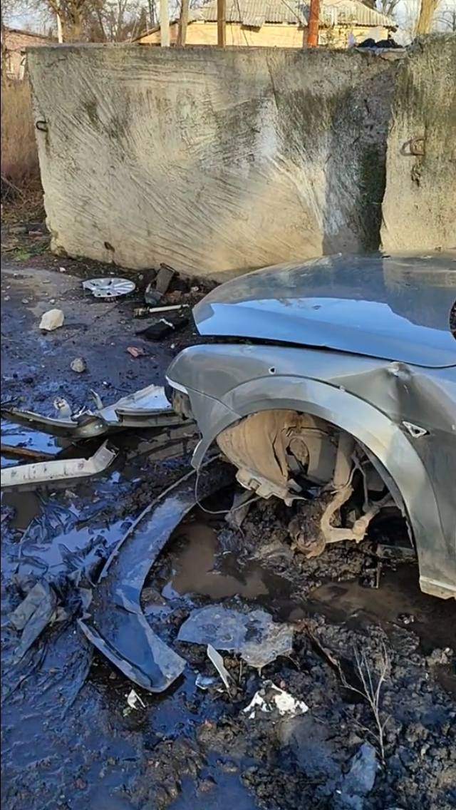 Внедорожник - уничтожен. В Донецкой области