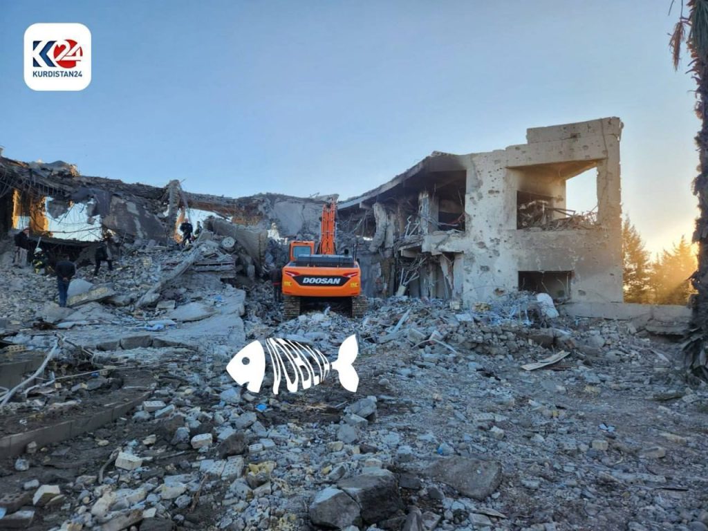 Фото разрушенного дома иракского бизнесмена, связанного с израильской разведкой и руководством Курдистана