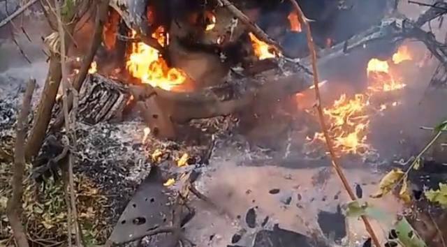 Пикап - уничтожен. В Запорожской области