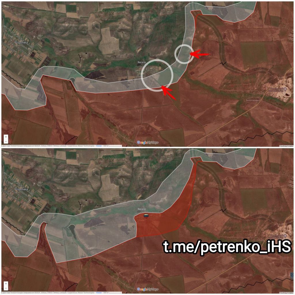 Противник на утро признает потерю Веселого и продвижение российских войск на Северском выступе