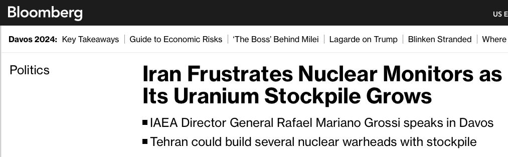 Тегеран может построить несколько ядерных боеголовок – генеральный директор МАГАТЭ Рафаэль Гросси в Давосе