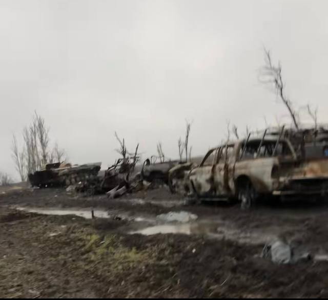 БМП-1 - уничтожена. Близ Артемовска