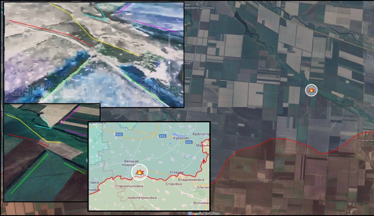 M113 - уничтожен. Северо-западнее села Новодонецкое в Донецкой области