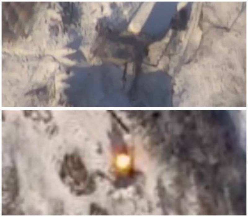 2А18 Лягушка - поражена