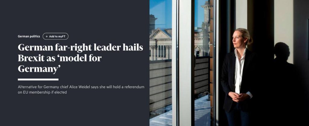 «1,1 миллиона украинских беженцев, находящихся сейчас в Германии, не имеют долгосрочного будущего в этой стране» – лидер партии «Альтернатива для Германии»