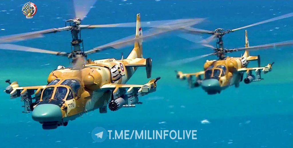 Боевые вертолеты Ка-52 ВС Египта. Наши дни.