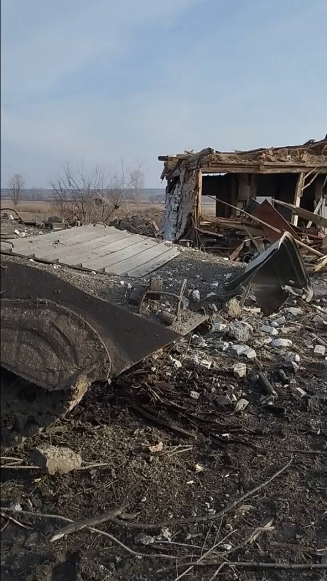 БМП-1 - уничтожена. Близ с. Торское Донецкой области - Подоляка