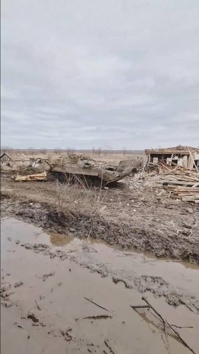 БМП-1 - уничтожена. Близ с. Торское Донецкой области