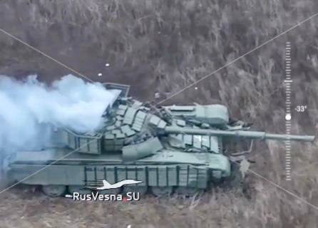 Т-72М1 - уничтожен. У с. Вербовое, Запорожская область