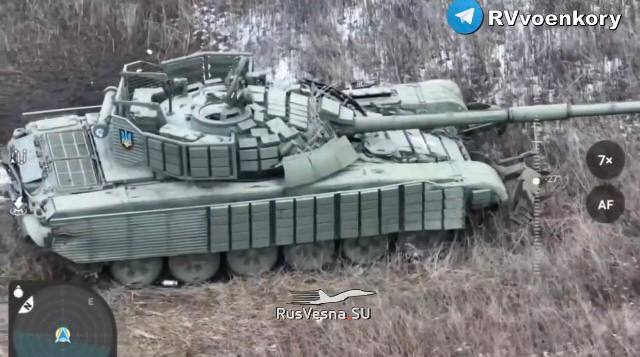 Т-72М1 - уничтожен. У с. Вербовое, Запорожская область