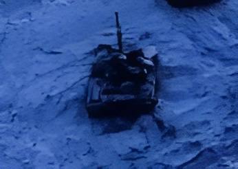 Т-64БВ - поврежден и брошен