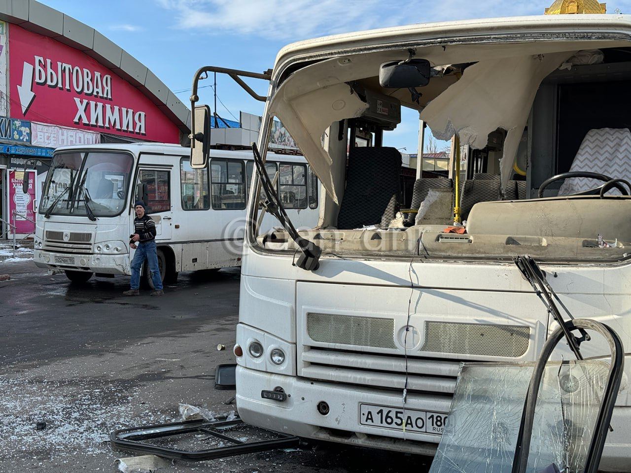 ВСУ ударили по автобусу у вокзала в Донецке