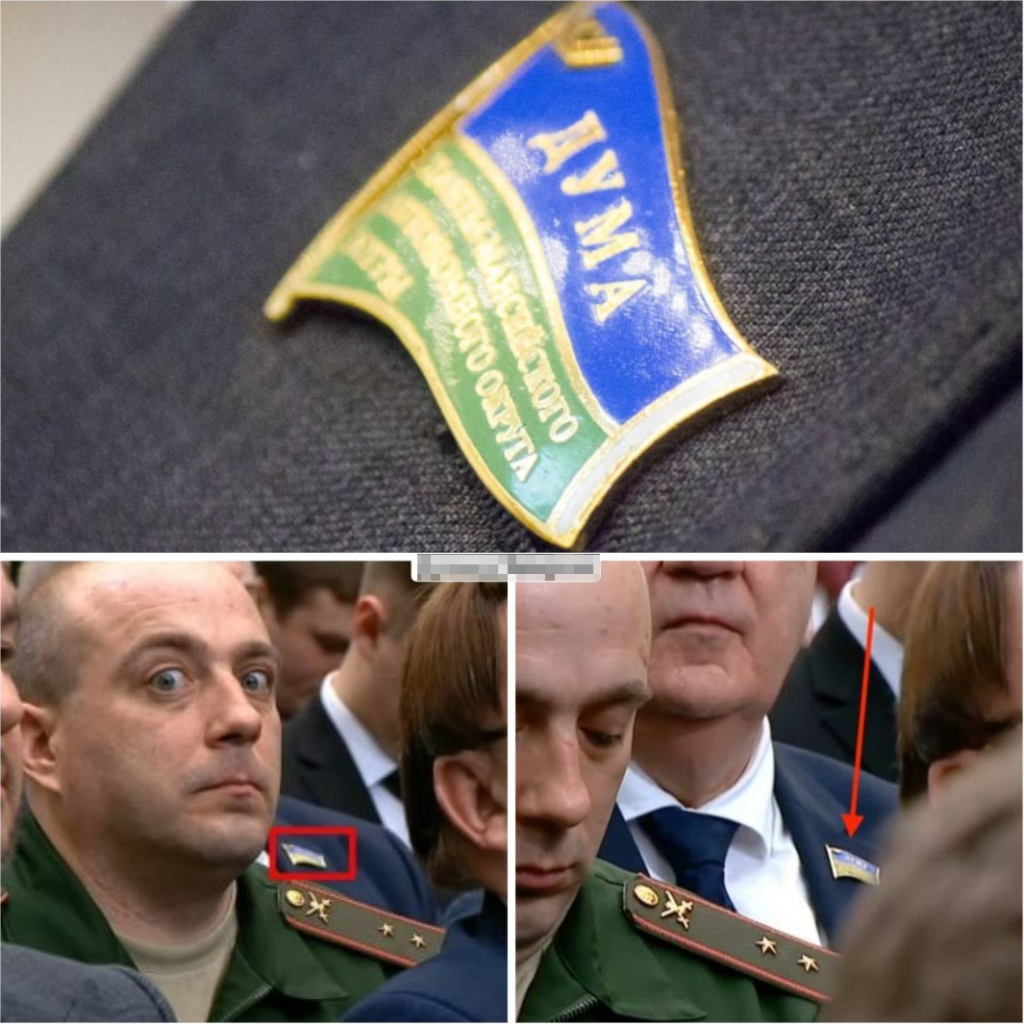 Депутатский значок спикера думы ХМАО Хохрякова перепутали с флагом Украины