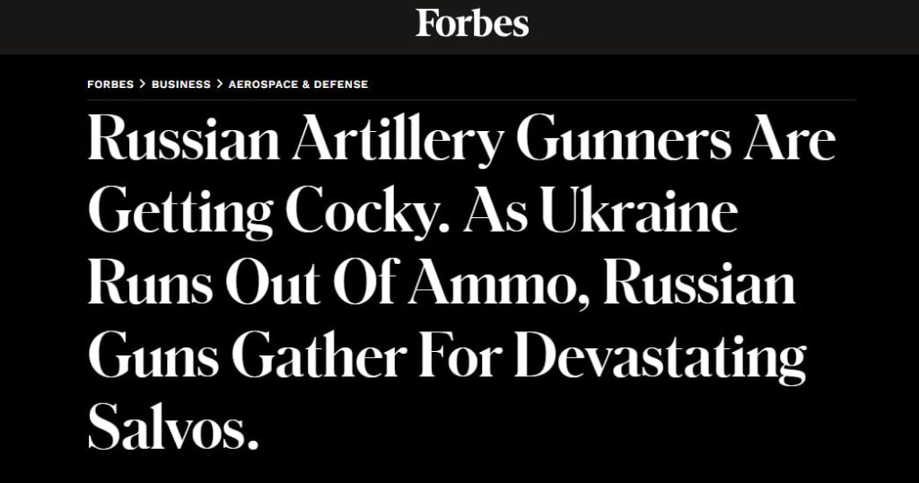 США подвели Украину, не поставив вовремя боеприпасы — Forbes